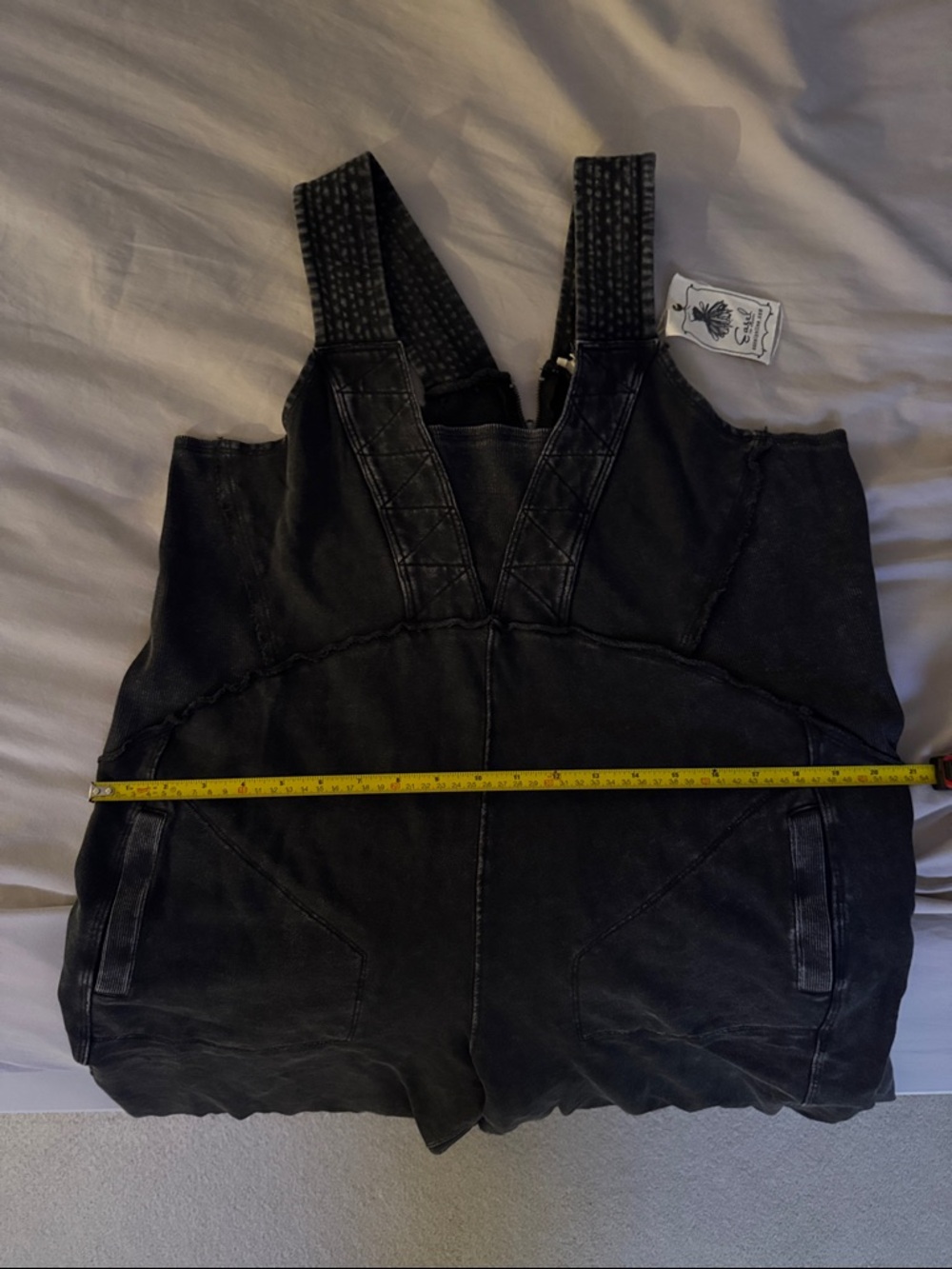 easel Black Washed Overalls - Picture 8 of 8